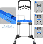 Folding Hand Trucks Heavy Duty by Leeyoung, 500 lb Aluminium Folding Hand Cart - Image 6