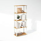 Furinno Turn-S-Tube Storage Shelves Set of 2, 3-Tier Book Shelf, Corner Shelf - Image 3