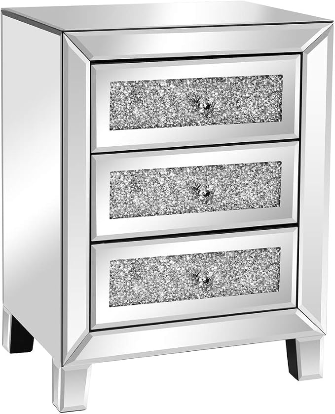 VINGLI Mirrored Nightstand by VINGLI