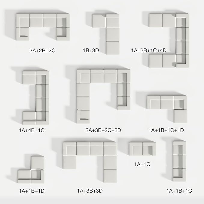 Novilla 70.8" Modular Sectional Sofa, Modern Cloud Sectional Couch - Image 5