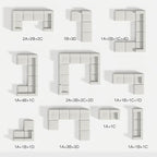 Novilla 141" Modular Sectional Sofa, Modern Cloud Sectional Couch - Image 5