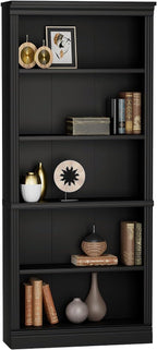 Furniwell Bookcase Bookshelves, 5-Shelf Tall Bookcase 71" Wood Open Display - Image 6