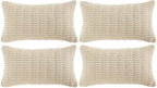 Fancy Homi 4 Packs Decorative Throw Pillow Covers by Fancy+Homi