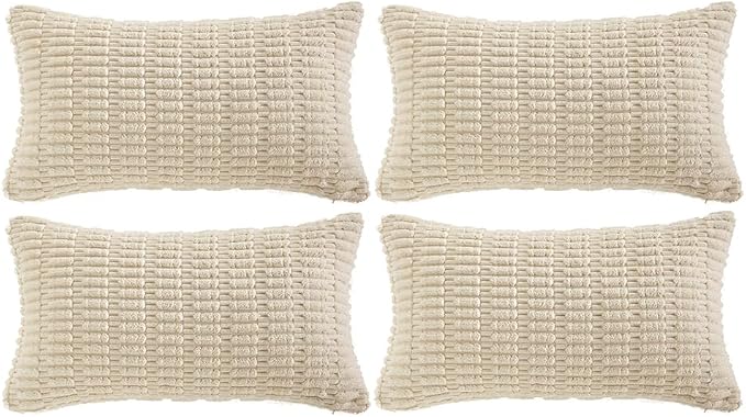 Fancy Homi 4 Packs Decorative Throw Pillow Covers by Fancy+Homi