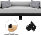 4Pcs 2Inch Metal Furniture Legs, Square Metal Cabinet Support Foot - Image 4