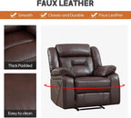 EBELLO Faux Leather Recliner Sofa Furniture Set - Image 3