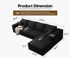 135.4" Cloud Modular Sectional Sofa Couch - Image 2