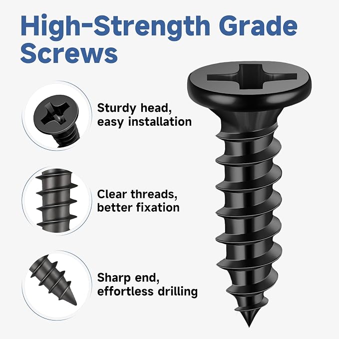 20PCS Black L Brackets, Stainless Steel Corner Brace - Image 6