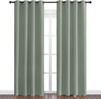 NICETOWN Sage Green Blackout Curtains 86" Long - Image 2