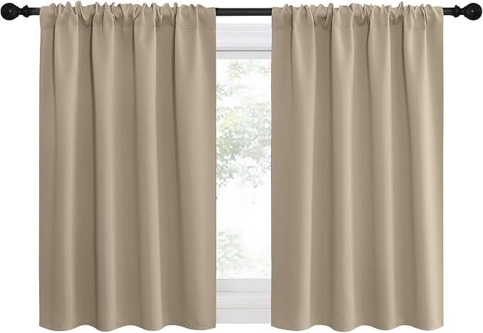 NICETOWN 2 Panels Blackout Curtains, Rod Pocket Thermal Insulated Drapes - Image 4