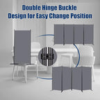 Room Divider 6FT Portable Room Dividers and Folding Privacy Screens, 4 Panel - Image 5