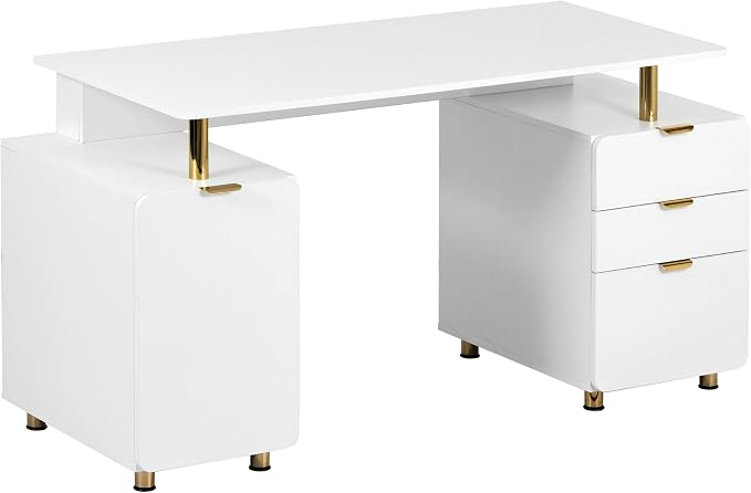 Elegant 57" W Executive Desk by TechniMobili