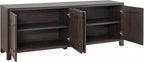 Henn&Hart Rectangular TV Stand for TV's up to 80" in Alder Brown, TV Stands for - Image 5