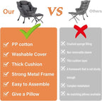 Lazy Chair for Living Room, Large Dark Grey Accent Chair - Image 6