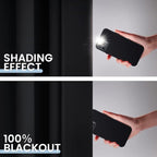 SimpleHome Black 100% Blackout Curtains Room Darkening Living Room 72 Inch | - Image 4