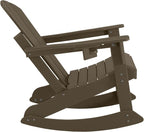 Outdoor Rocking Chairs Set of 2, HDPE Poly All-Weather Patio Rocking Chairs - Image 8