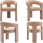 VESCASA Velvet Barrel Dining Chair - Image 7