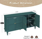 ARTPOWER 58'' Mid-Century Modern Buffet Storage Cabinet - Image 8
