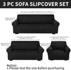 Peryiter 3 Pcs Couch and Loveseat Covers Set Sofa Cover - Image 2