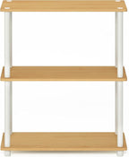 Furinno TURN-N-TUBE Storage Shelves, 3-Tier Book Shelf, Corner Shelf, Toolless - Image 7