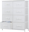 DUMOS Dresser for Bedroom with 8 Fabric Drawers, Tall Chest Organizer Units for by DumosLifestyle