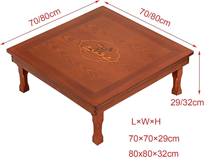 SH-tables Folding Table, Korean Solid Wood Square Dining Table/Study - Image 3