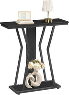HOOBRO Narrow Console Table, 29.5" Small Entryway Table by HOOBRO