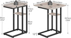 HOOBRO Foldable End Table, C Shaped Side Table - Image 3