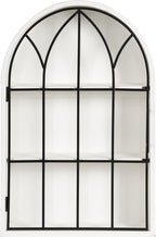 Kate and Laurel Megara Decorative Wooden Hanging Arched Wall Cabinet - Image 8