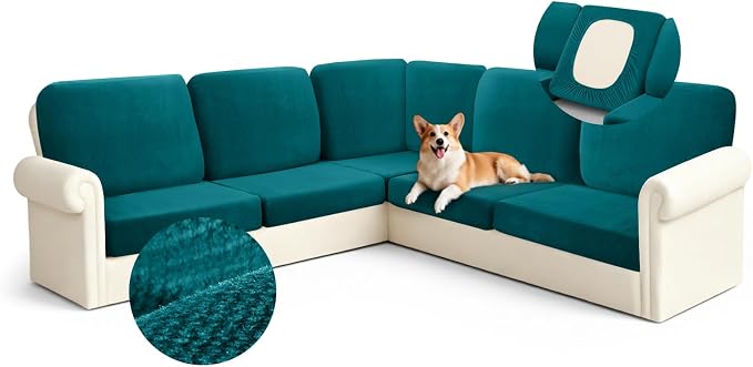 Arfntevss Sectional Couch Covers L Shape Couch Cushion Covers Slipcovers Fitted by Arfntevss