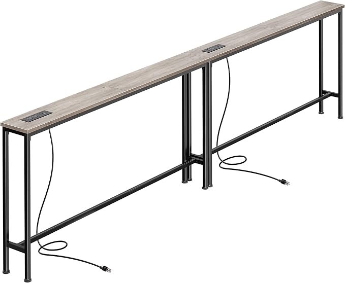 SUPERJARE 102.4 Inch Sofa Table by SUPERJARE