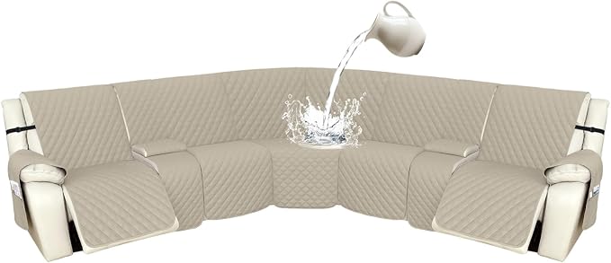 Arfntevss Recliner Sectional Couch Covers 1OO% Waterproof L Shape Sofa Cover by Arfntevss