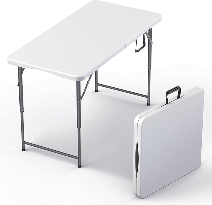 4 Feet Foldable Table Adjustable Height by OurModernSpace