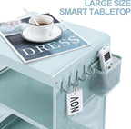 SYKIARIOL Kids Nightstand for Girls, Metal Bedside Table - Image 4
