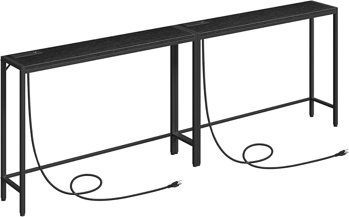 MAHANCRIS Console Table, 2 Pack Narrow Sofa Table, 43.3” Entrance Table by MAHANCRIS