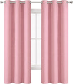Blackout Curtains 42 x 95 inch/Pink Curtains Set of 2 Panels/Thermal Insulated - Image 2