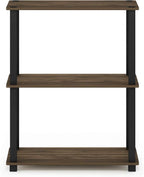 Furinno TURN-S-TUBE Storage Shelves, 3-Tier Book Shelf, Corner Shelf, Toolless - Image 4