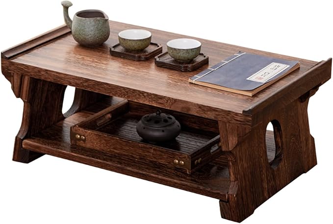 Japanese Solid Wood Tatami Tea Table, Low Coffee Table by Unknown
