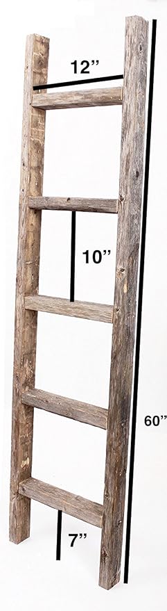 BARNWOODUSA Rustic Decorative Ladder - Image 2