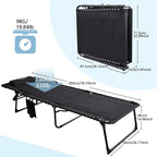 Oversized Padded Outdoor Folding Lounge Chair - Image 2