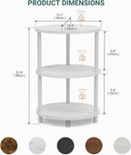Round Pedestal End Table - Image 2