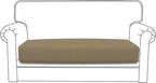 Easy-Going Stretch 1 Piece Loveseat Couch Cushion Cover by Easy-Going