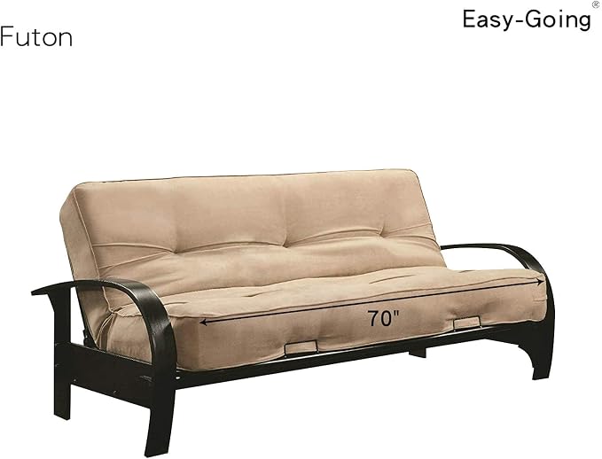 Easy-Going Reversible Couch Cover, Large Futon Sofa, Light Gray/Light Gray | - Image 7