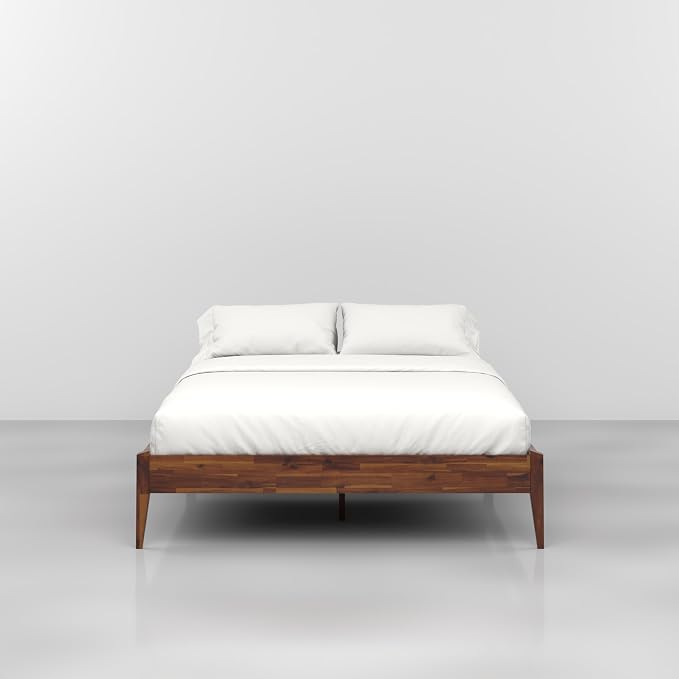 Bme Dinkee 15-Inch Solid Wood Queen Platform Bed Frame - Image 3