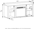 Furinno Jensen Fireplace Entertainment Center TV Stand - Image 3