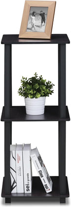 Furinno SIMPLISTIC Side Table Set of 2, 2-Tier Square Modern End Table - Image 8