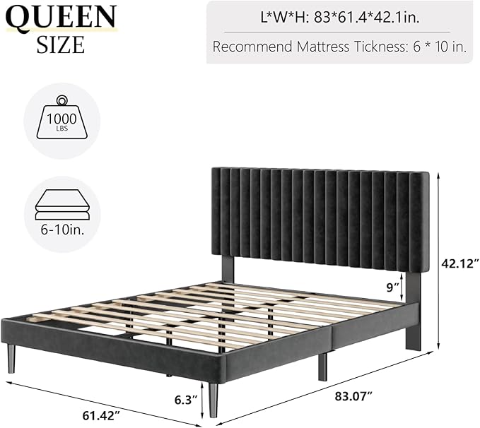 HAOARA Queen Size Platform Bed Frame - Image 2