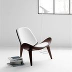 OAKHAM Shell Chair for Living Room, Ergonomic Plywood Accent Mid Century Modern - Image 3
