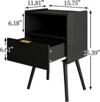 Veegle Nightstand, Modern Bedside Table - Image 2