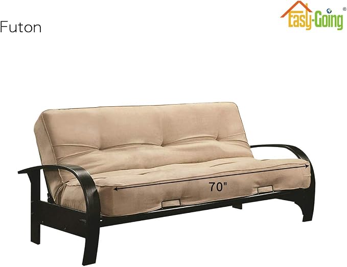 Easy-Going Reversible Couch Cover, Large Futon Sofa, Darkgray/Beige | Machine - Image 7